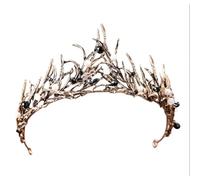 LIXSAZSE Couvre- de fête Couronnes de cristal Fermeté Attrayant Diadèmes exquis Casque mariée Couleur vive Couvre-chefs bal, Or