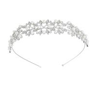 LIXSAZSE Couvre- de fête couronnes de cristal perle polyvalent longue durée casque de mariée couleur vive fournitures de mariage couvre-chefs de bal