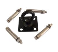 LIXSAZSE Crochets de plafond en acier inoxydable pour hamac/balançoire, stabilisateur robuste à œillet de suspension, équipement de fitness industriel, base carrée, fixation