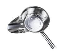 LIXSAZSE Cuillère multifonction abordable en acier inoxydable pour remplir rapidement les sachets de popcorn, chips et desserts. Outil pratique pour remplir, Droite, 21 cm