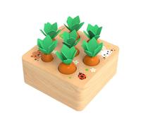 LIXSAZSE de Carottes Plantation Jouet en Bois Enfants Playset Maison pépinière Jeux de tri éducatifs Cadeaux préscolaires Gadgets