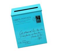 LIXSAZSE Décoration de Jardin de Bureau Boîte pour aux Lettres élégante boîte pour aux Lettres Murale pour la Maison Murale pouvant être Une décorative pour la Maison, Bleu