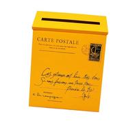LIXSAZSE Décoration de Jardin de Bureau Boîte pour aux Lettres élégante boîte pour aux Lettres Murale pour la Maison Murale pouvant être Une décorative pour la Maison, Jaune