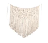 LIXSAZSE Décoration murale en macramé à pompons, décoration d'intérieur, cadeau exquis, pour une maison chic et écologique
