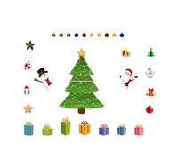 LIXSAZSE Décorations de réfrigérateur de noël, ensemble magnétique joyeux pour la Pour joie saisonnière, autocollants magnétiques sur le thème noël, ABS, Etc, tapez+2