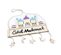 LIXSAZSE Décorations du Ramadan Suspendu Ornement Scène Disposition Ménage Décoration Islamique Eid Mubarak Festival Pendentif pour Un Usage Domestique, 02
