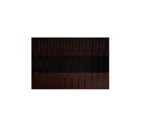 LIXSAZSE Dégradé Bambou Texture PVC Table Tapis napperons résistant pour aux Taches Bol caboteur Anti-dérapant Maison hôtel Tables à Manger décors Tapis, Brun