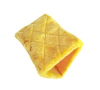 LIXSAZSE des Oiseaux avec Cage à Oiseaux en Tissu Doux. Cage en Coton Universelle et Durable pour et perruches à Hamster, Jaune, S (17x16x12cm)