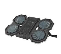 LIXSAZSE Dissipateur thermique à 6 ventilateurs avec lumière RVB Dissipation thermique 6 ventilateurs avec 360 ° sans angles morts pour une dissipation, F12-Version colorée