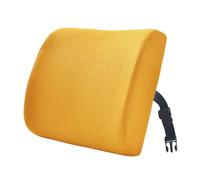 LIXSAZSE Dites Adieu pour aux maux de, Coussin Lombaire en Coton à mémoire de Forme, Oreiller Soutien pour Le Bas du, Oreiller Soutien Lombaire, Coussin Taille, doré, 33x32x10cm