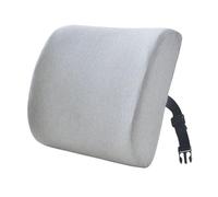 LIXSAZSE Dites Adieu pour aux maux de, Coussin Lombaire en Coton à mémoire de Forme, Oreiller Soutien pour Le Bas du, Oreiller Soutien Lombaire, Coussin Taille, Gris Clair, 33x32x10cm