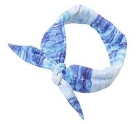 LIXSAZSE Écharpe rafraîchissante pour Chien | Votre Compagnon à Quatre Pattes se Sent rafraîchi et Heureux malgré la Chaleur | Collier rafraîchissant pour Chat | Cadeaux d'été pour Chiens, Bleu, M