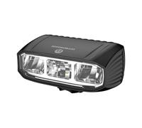 LIXSAZSE Éclairage de vélo Haute Performance pour des Conditions de Route claires Éclairage vélo ABS Éclairage Facile à Installer, Noir, Trois Perles Lampe