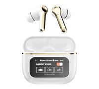 LIXSAZSE Écouteurs de traducteur pour la traduction de langues multi-scénarios, confortables à porter, son HD portable et pratique, Blanc