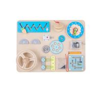 LIXSAZSE Encourager la pensée créative occupé Conseil Jouet Bois bébé Volant en Bois occupé Conseil Enfants Montessoris Jouet éducatif