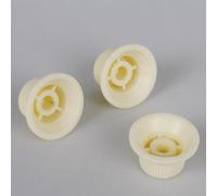 LIXSAZSE Ensemble de 3 boutons de volume et tonalité crème pour guitare électrique. Idéal pour restaurer une vieille guitare électrique et lui donner un aspect esthétique. Ce lot 3 pièces comprend