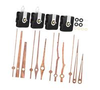 LIXSAZSE Ensemble de 4 mécanismes d'horloge Murale Pièces de réparation prêtées Mouvement d'horloge à Balayage Remplacement pour la réparation Ajout d'une Touche élégante, Bois et Noir, 16mm