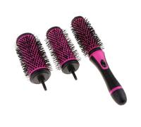 LIXSAZSE Ensemble de brosses thermiques rondes comprenant un cylindre rond détachable avec des picots antistatiques pour un séchage et bouclage rapides. Brosse pour lisser et sécher les cheveux.