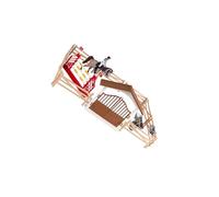 LIXSAZSE Ensemble de Figurines d'écurie pour Enfants, Jouet équestre en ABS Durable pour des Aventures épiques et des Heures de Jeu. Cet Ensemble Complet Offre à l'enfant Tout, Cavalière féminine