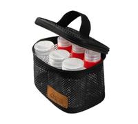 LIXSAZSE Ensemble de pots à épices portables et de camping pour une organisation facile lors d'événements et d'aventures en plein air. Pots portables avec sac rangement. Boîte vide.