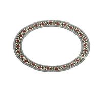 LIXSAZSE Ensemble de rosaces décoratives pour guitare avec ces accessoires en bois en forme de fleur. Rosace à bord étroit, diamètre extérieur 130 mm et diamètre intérieur 100 mm.