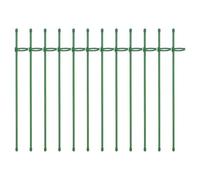 LIXSAZSE Étagères de Support pour Plantes, Stockage et Affichage Pratiques pour Les Plantes, Efficace des, bâton en Plastique pour Support de, Vert, 18 pouces/45 cm 12 Ensembles