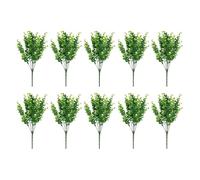 LIXSAZSE Feuilles de plantes artificielles polyvalentes pour bricolage de Bouquets de mariée et décorations de maison, aspect réaliste, faciles à nettoyer, Eucalyptus moyen