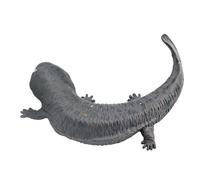 LIXSAZSE Figurine réaliste de Salamandre - Jouet éducatif - Décoration - Cadeau pour Enfants - Amusant et ludique - Modèle d'apprentissage - Jouet pour garçons et Filles, Gris, 7.2 x 6.5 x 2 cm
