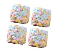 LIXSAZSE Fil de polyester géant Jumbo Crochet Tissage Artisanat Superbes projets de bricolage Facilement Lester Fil Coussin DIY Fabrication de tapis Lavable, Multicolore, 40 m par balle