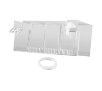 LIXSAZSE Filtre Externe pour Aquarium - Système de Filtration Facile à Installer sur Les Petits Aquariums - Élimination Efficace des déchets - Accessoires pour Aquarium à, Clair, 24 x 10.5 x 10 cm
