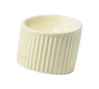 LIXSAZSE Gamelle inclinée pour Chat. La Hauteur de la gamelle empêche Les Aliments de Tomber Pendant Que Le Chat Mange, Les maintient empilés et Fait retomber au Centre, Jaune, 13.7 x 11 cm