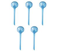 LIXSAZSE Globe d'oiseau à arrosage Automatique, 5 pièces, pour Un arrosage Pratique des Plantes, Dispositif d'irrigation Automatique en PVC, Globes à des Plantes, S Rond Bleu Ciel