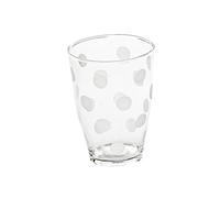 LIXSAZSE Grande tasse à café décorative en verre blanc à pois, idéale pour la maison et le bar. Résistante Pour aux hautes températures.