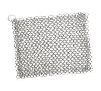 LIXSAZSE Grattoir à chaîne en acier inoxydable 316 résistant à l'usure pour plaque de cuisson et wok (petit modèle), moyen