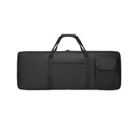 LIXSAZSE Housse de piano électrique grande capacité, rembourrée, avec poche extérieure, pour Pour tous vos accessoires de musique. Housse pour clavier 61 touches, type sac à, Noir, M