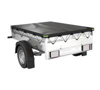 LIXSAZSE Housse de remorque Utilitaire Robuste et résistante pour Toute l'année, fabriquée en Tissu Oxford imperméable et en PVC épais