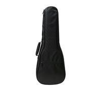 LIXSAZSE Housse de ukulélé portable avec poche de rangement pour accordeurs concert, pinces et manuels scolaires (65 cm x 24 cm x 6), noir, 65 24 6