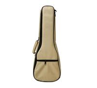 LIXSAZSE Housse de ukulélé portable avec poche de rangement pour accordeurs concert, pinces et manuels scolaires (65 cm x 24 cm x 6), Kaki, 71 28 6