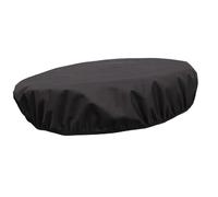 LIXSAZSE Housse imperméable Noire pour Table de feu d'extérieur, en Tissu Oxford 600D pour Ultra-résistant, pour Bol Rond. intégrale et résistante pour aux déchirures.