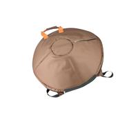 LIXSAZSE Housse polyvalente pour tambour à main avec fermeture éclair pour un rangement sécurisé et un transport pratique. Robuste et résistante à l'usure. Doublure en coton, brun, Diamètre 56 cm