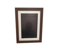 LIXSAZSE Image en bois enfants Art cadre décoratif solide couleur enduit rectangulaire remplacement maison Salon galerie oeuvre cadres, Brun, 20.8x29.7cm