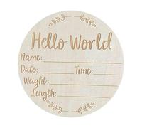 LIXSAZSE Immortalisez l'arrivée de bébé avec cette pancarte « Bienvenue bébé », un accessoire photo unique. Conçue pour garder en mémoire chaque instant précieux de la première année,