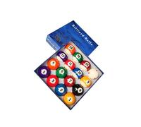 LIXSAZSE Jeu Complet de 16 Boules de Billard en résine colorées. Accessoires de Snooker Professionnels Inclus. Numéros clairement Visibles sur Chaque Boule, créant Un Effet