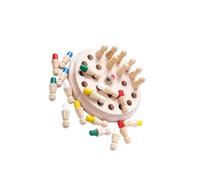 LIXSAZSE Jeu d'apprentissage Amusant en Bois, Académie d'échecs, allumettes à mémoire, aidant Les Enfants à développer Leurs capacités de Coordination et de mémoire, Jeu d'échecs en Bois, Jouets