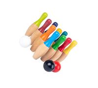 LIXSAZSE Jeu de Bowling pour Enfants avec quilles en Bois : Un Jeu ludique pour Les Tout-Petits et Leurs Jeunes Enfants.