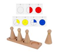 LIXSAZSE Jeu éducatif pour Enfants Comprenant du matériel pour enseigner Les Concepts mathématiques à Travers Un Puzzle de Fractions, Un Engagement pour Apprentissage Efficace, des Aides pédagogiques