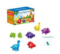 LIXSAZSE Jouet d'apprentissage interactif Assorti pour aux Paires de Dinosaures et pour aux Lettres ABS ABC, Cadeau préscolaire pour Enfants, Nombre