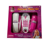 LIXSAZSE Jouets pour Enfants : Paire de téléphones filaires avec interphone pour activités d'intérieur Amusantes, Jouet pour Enfants, Paire de téléphones en ABS
