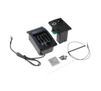 LIXSAZSE Kit complet de Pour micro pour guitare acoustique avec écran LCD, boutons de contrôle à 4 bandes faciles à lire et égaliseur de guitare (aigus, basses, médiums).