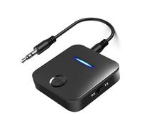 LIXSAZSE Kit de Voiture Haut-Parleur Bluetooth 4 émetteur-récepteur Adaptateur auxiliaire ABS stéréo Mains Libres Audio Musique Adaptateur sans Fil émetteur
